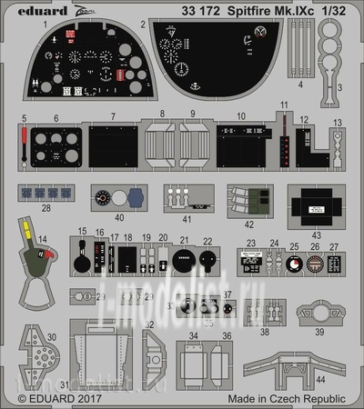33172 Eduard 1/32 Фототравление Spitfire Mk. IXc
