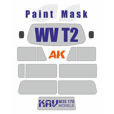 M35 170 KAV models 1/35 Окрасочная маска для моделей WV T2 (AK Interactive)