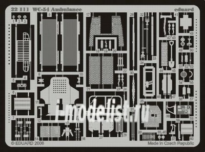 22111 Eduard 1/72 photo etched parts for WC-54 Ambulance