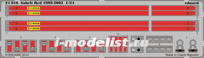 24016 Eduard photo etched parts for 1/24 Sabelt red 1999-2002