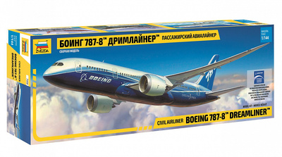 7008 Zvezda 1/144 Boeing 787-8 Dreamliner passenger airliner