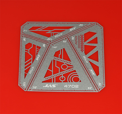 4702 JAS square ruler Set, 4 in 1