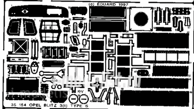 35154 Eduard 1/35 Фототравление для Blitz 3(t) type S