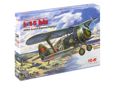 72012 ICM 1/72 Советский истребитель-биплан 2МВ И-15 бис