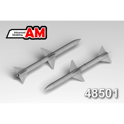 AMC48501 Advanced Modeling 1/48 Набор из 4-х моделей ракет AIM-7E