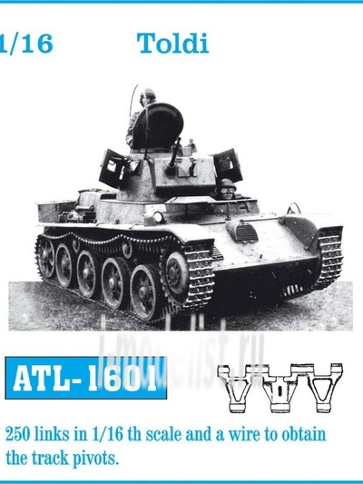 ATL-16-01 Friulmodel 1/16 Tracks inlaid iron TOLDI