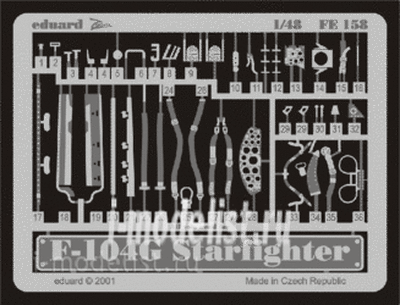 FE158 Eduard photo etched parts for 1/48 F-104G
