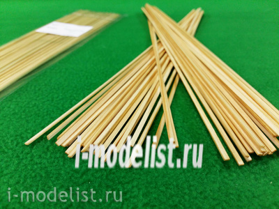 5127 СВмодель Рейки 1х2,5 мм, длина 300 мм, 50 шт, сосна
