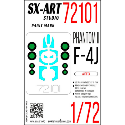 72101 SX-Art 1/72 Окрасочная маска F-4J Phantom II (Airfix)