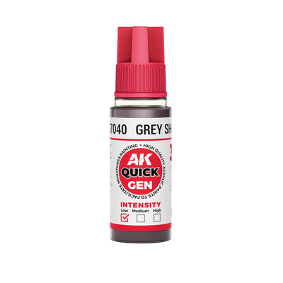 AK17040 AK Interactive Краска акриловая QUICK GEN - Серая тень / GREY SHADOW