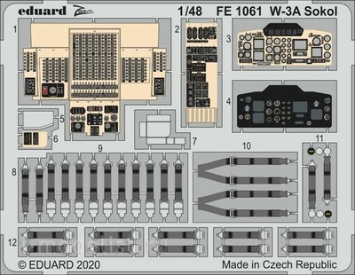 FE1061 Eduard 1/48 Фототравление для W-3A Sokol (ANSWER)