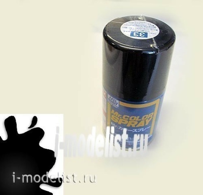 S33 Gunze Sangyo Краска-спрей Flat Black (черная матовая)