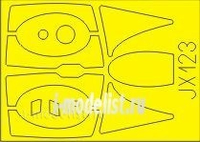 JX123 Eduard 1/32 Маска для MiGG-23ML Flogger G