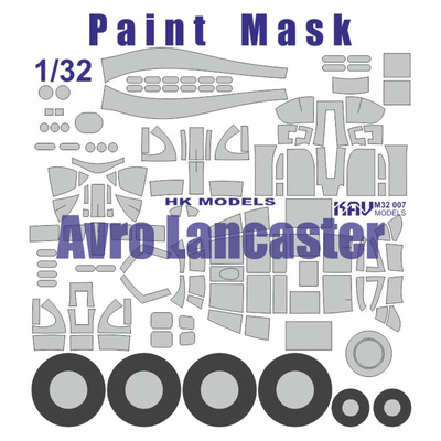 M32 007 KAV models 1/32 Окрасочная маска для модели Avro Lancaster (HK Models)
