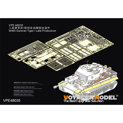 VPE48035 Voyager Model 1/48 Фототравление для Tiger I поздняя версия
