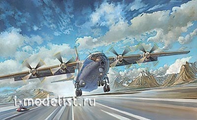 048 Roden 1/72 Советский военно-транспортный самолет АН-12ВК Civil 