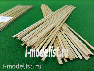 5129 СВмодель Рейки 1х4 мм, длина 300 мм, 50 шт, сосна