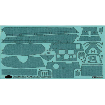 12649 Tamiya 1/35 Набор наклеек, имитирующих циммерит для танка King Tiger (для 35169)