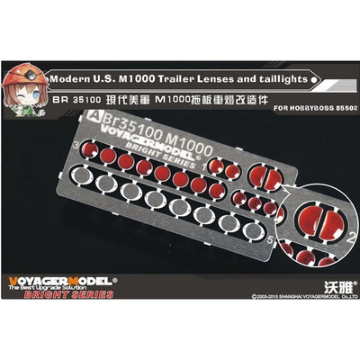BR35100 Voyager Model 1/35 Линзы и задние огни для M1000 Trailer