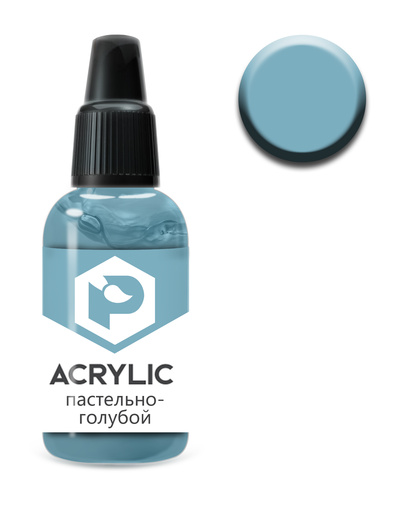 F93 Pacific88 Acrylic paint Pastel blue (Pastel blue) Volume: 10 ml.