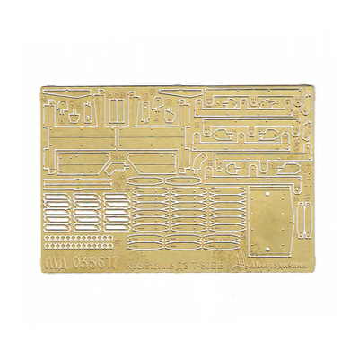035617 Микродизайн 1/35 Набор фототравления креплений ДЗ на Т-80БВ (Трубач)