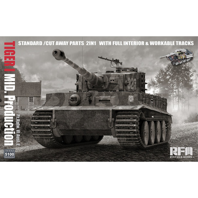 RM-5100 Rye Field Model 1/35 Немецкий танк Pz. Kpfw. VI Ausf. E Tiger I mid. Production