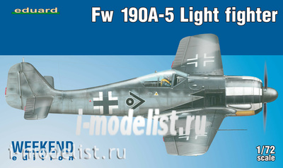 7439 Edward 1/72 Fw 190A-5 Light Fighter (2 guns)