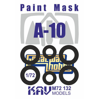 M72 132 KAV models 1/72 Окрасочная маска для модели A-10 (Great Wall Hobby)