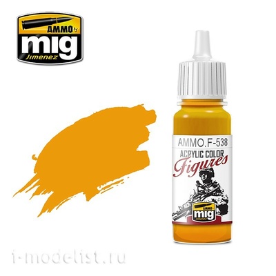 AMMOF538 Ammo Mig Краска акриловая Светло-оранжевая / BRIGHT ORANGE