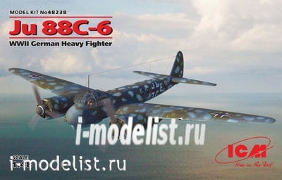 48238 ICM 1/48 Ju 88С-6, Германский тяжелый истребитель ІІ МВ