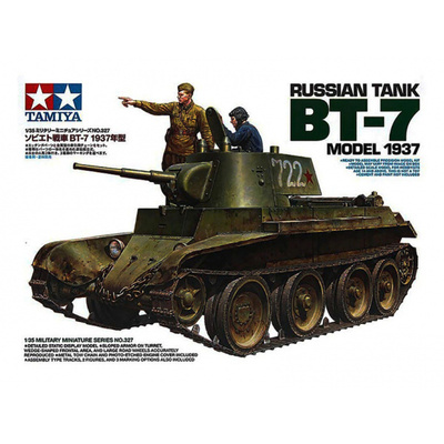 35327 Tamiya 1/35 Танк БТ-7 (выпуск 1937г), 2 фигуры, фототравление.
