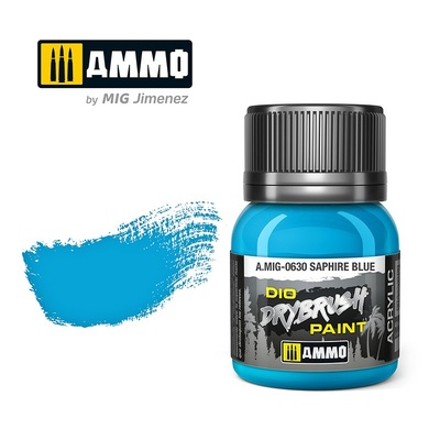 AMIG0630 Ammo Mig Краска для техники сухой кисти DRYBRUSH Сапфировый голубой