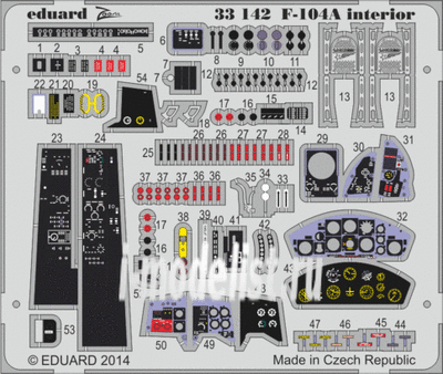 33142 Eduard 1/32 Фототравление для F-104A interior S.A.