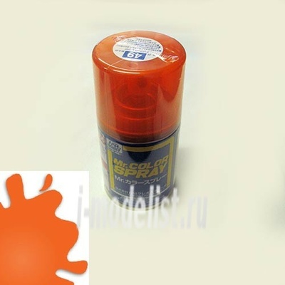 S49 Gunze Sangyo Краска-спрей Clear Orange (прозрачная оранжевая)