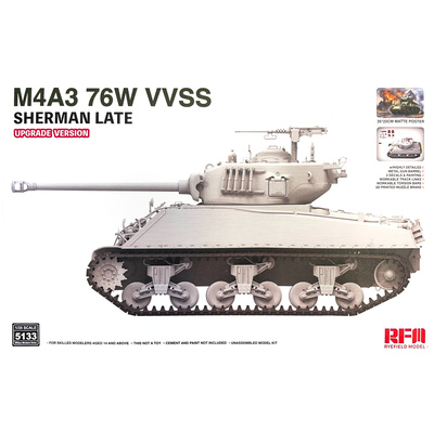 RM-5133 Rye Field Model 1/35 Танк M4A3 Sherman 76W VVSS поздний (Upgrade-версия)