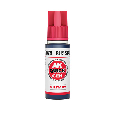 AK17078 AK Interactive Краска акриловая QUICK GEN - Русский синий / RUSSIAN BLUE