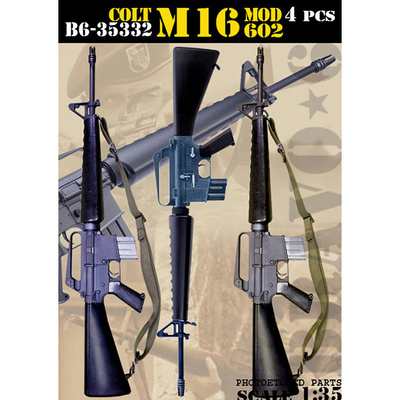 B6-35332 Bravo-6 1/35 Colt M16 Mod. 602, 4 шт.