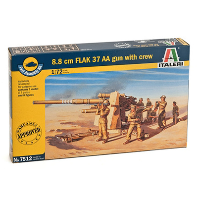 1/72 Italeri 7512 8.8 cm. FLAK 37 AA Gun