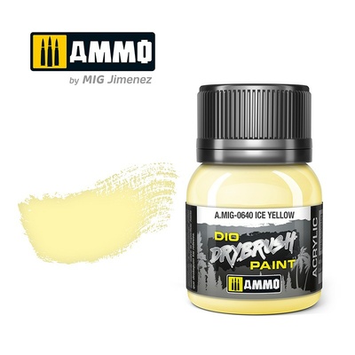 AMIG0640 Ammo Mig Краска для техники сухой кисти DRYBRUSH Ледовый жёлтый 