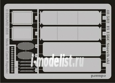 48582 Eduard 1/48 Фототравление Fi 156C Storch ski   