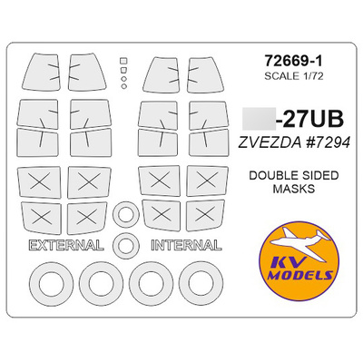 72669-1 KV Models 1/72 Bilateral masks for С-27UB
