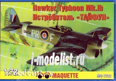 7202 Макет 1/72 Истребитель Hawker Typhoon Mk.Ib