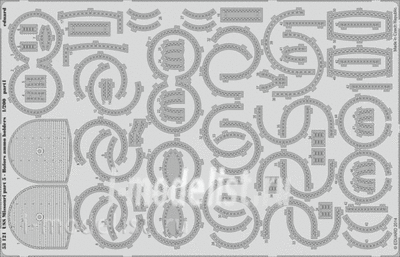 Eduard 53121 1/200 photo-etched USS Missouri part 5 - Bofors ammo holders