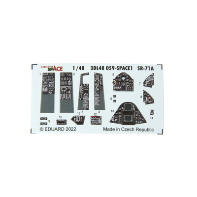 3DL48059 Eduard 1/48 3D декали для SR-71A SPACE
