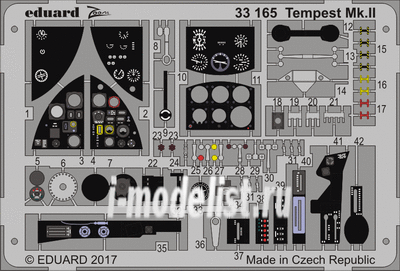 33165 Eduard 1/32 Фототравление Tempest Mk. II
