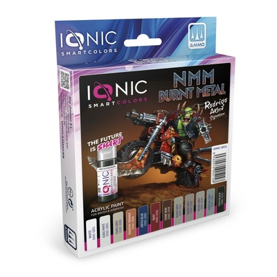 IONIC-0515 Ammo Mig Набор красок IONIC NMM Burnt Metal Rodrigo Akore Signature
