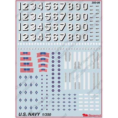 350006 Begemot 1/350 Декаль ВМФ США