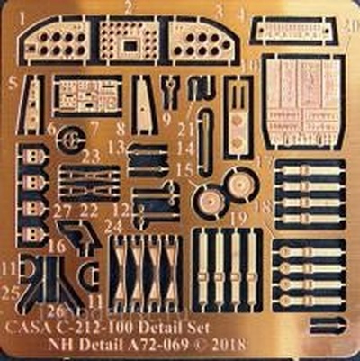72069 NH Detail photo etched parts for 1/72 CASA C-212-100 Detail set for Special Hobby