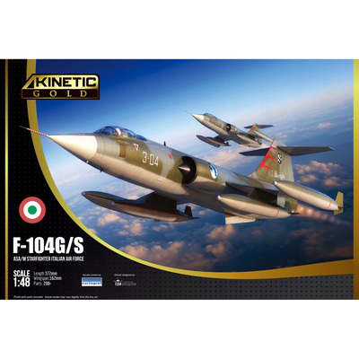 K48093 Kinetic 1/48 Истребитель F-104G/S ASA/M Starfighter Italian Air Force