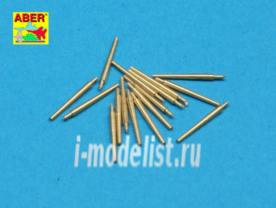 RE-350 L33 Aber 1/350 Set of 16 pcs 102 mm type Bl Mk.IX barrels for Royal Navy